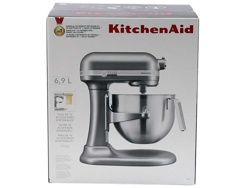 KitchenAid Heavy Duty 5KSM70JPX-ECU Silver - Amasadora planetaria