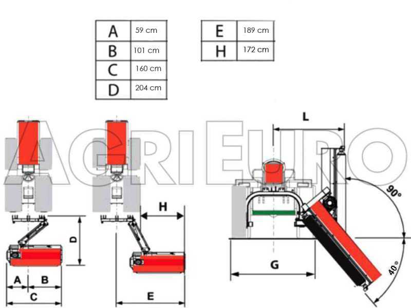 BullMach Estia 140 - Trituradora para tractor - Serie media