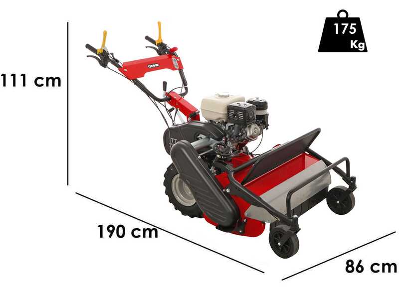 Ginko TT790 - Desbrozadora de ruedas profesional de martillos - Motor Honda GX270