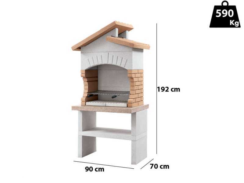 Palazzetti Cordoba - Barbacoa Module Grill de obra para le&ntilde;a y carb&oacute;n
