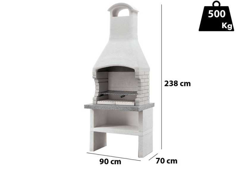 Palazzetti  Marbella - Barbacoa Module Grill de obra para le&ntilde;a y carb&oacute;n