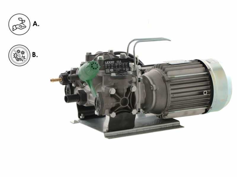 Udor Iota 20 hp1 - Motobomba el&eacute;ctrica de fumigaci&oacute;n - bomba con motor monof&aacute;sico
