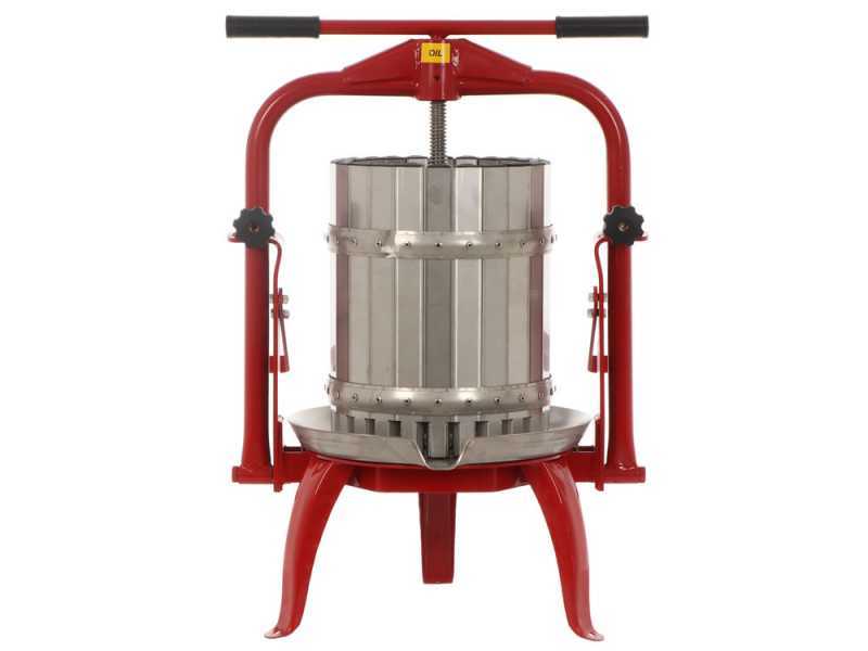 Baesso F25 Inox - Prensa de tornillo para fruta y verdura 20L - Jaula INOX