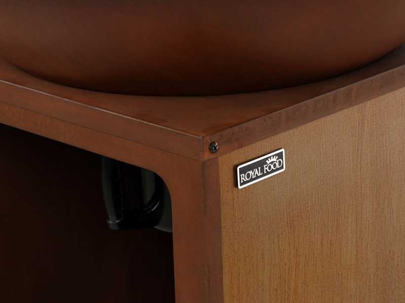 RoyalFood COR-4000 - Barbacoa de le&ntilde;a en Corten