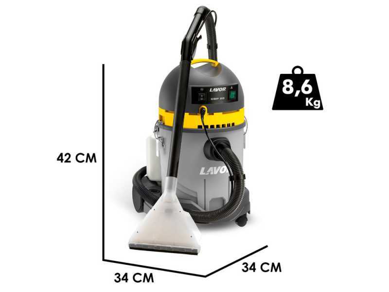 Lavor GBP 20 - Aspirador lavamoquetas tejidos tapicer&iacute;a de inyecci&oacute;n/extracci&oacute;n