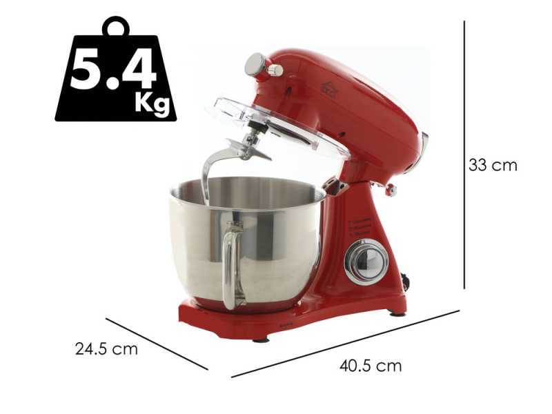 DCG KM1510R 7l - Amasadora planetaria - Cuba de acero de 7 l - Multifunci&oacute;n con desenganche r&aacute;pido