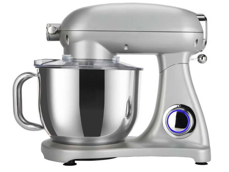 DCG KM1510S 7l - Amasadora planetaria - Cuba de acero de 7 l - Multifunci&oacute;n con desenganche r&aacute;pido