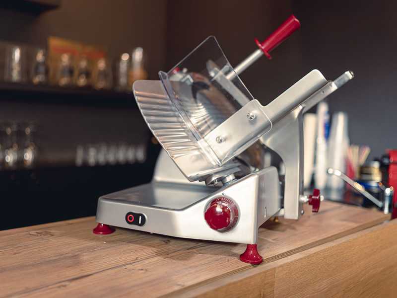 Berkel Pro Line XS30 Silver - Cortadora de fiambre con cuchilla de acero cromado de 300 mm