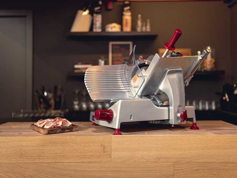 Berkel Pro Line XS30 Silver - Cortadora de fiambre con cuchilla de acero cromado de 300 mm