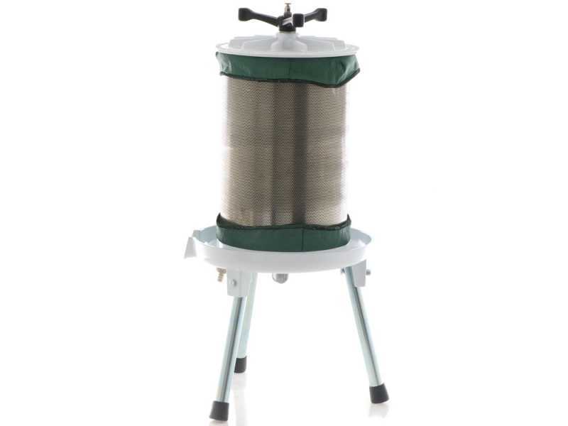 Enotecnica Pillan Misurina - Hidroprensa para fruta 20 L - Jaula INOX