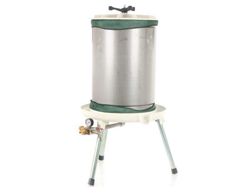 Enotecnica Pillan Garda - Hidroprensas para fruta 80 L - Jaula INOX