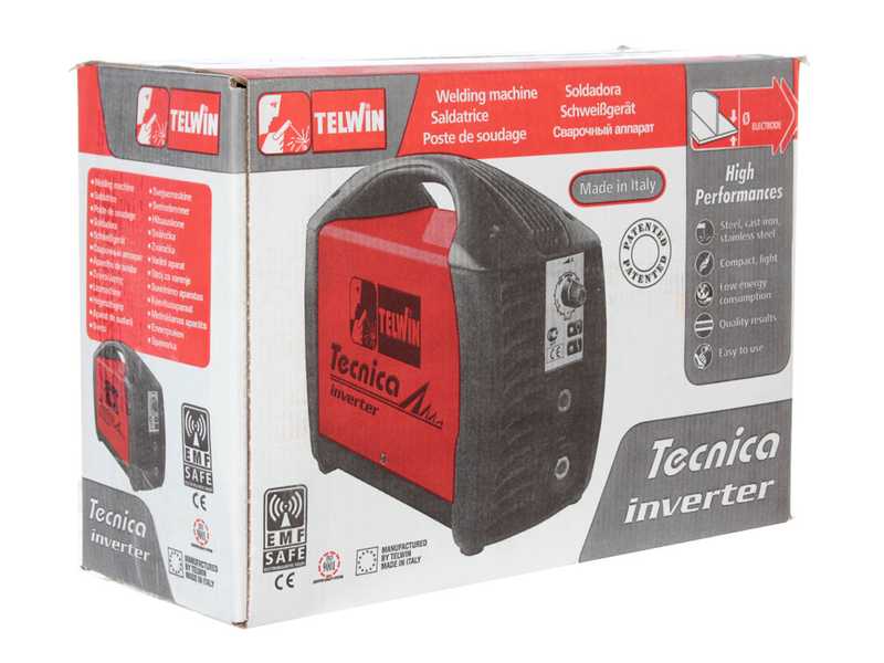 Telwin 211/S - Soldadora inverter de electrodo y TIG de corriente continua - 230V 180 A