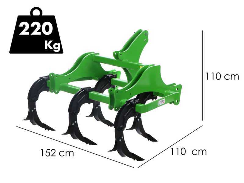 Seven Italy - RT5_Compak - Seven Italy - Subsolador de 5 p&uacute;as 150 cm