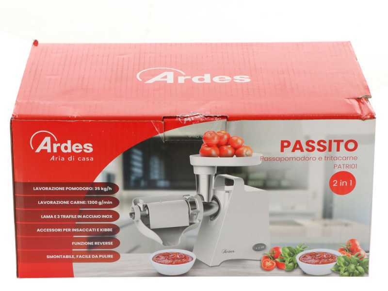 Ardes Passito - Trituradora de tomate multifunci&oacute;n - Picadora de carne