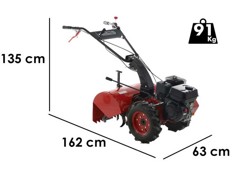 Geotech MCT 550 - Motocultor de gasolina - Ducar DH212 - Fresa reversible - 7HP