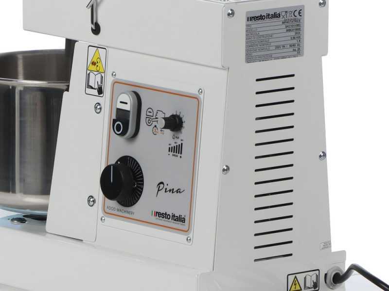 Resto Italia Pina MO 10 VV - Amasadora de espiral con velocidad variable - 6 kg