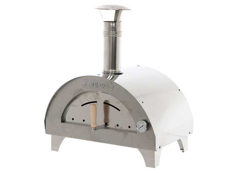 Horno de le&ntilde;a para pizza de exterior Quattro Stagioni INOX - para 1 pizza