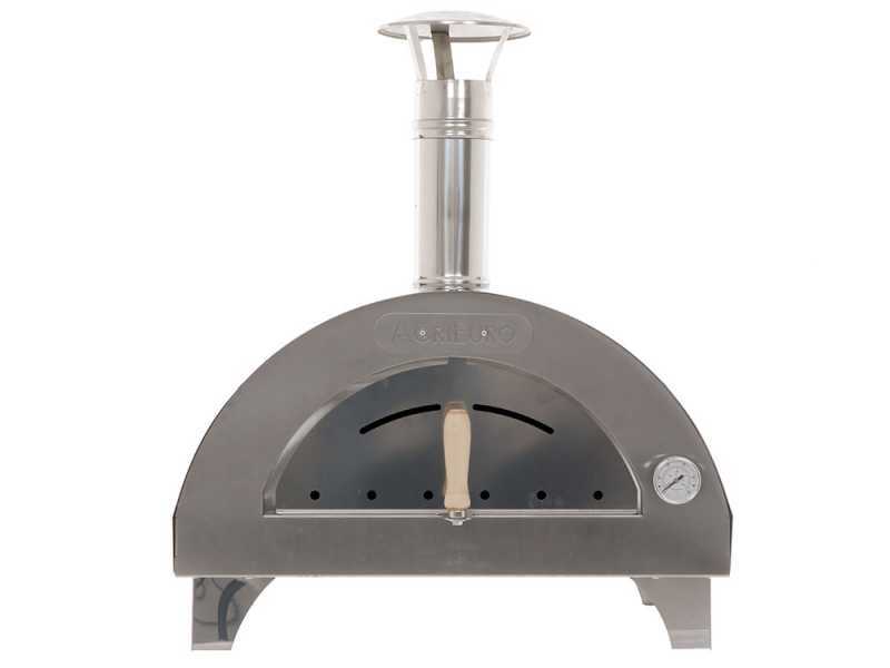 Horno de le&ntilde;a para pizza de exterior Quattro Stagioni INOX - para 1 pizza
