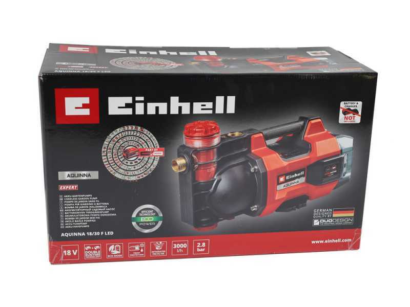 Einhell Aquinna 18/30 F led - Bomba autocebante de bater&iacute;a - BATER&Iacute;A Y CARGADOR NO EST&Aacute;N INCLUIDOS