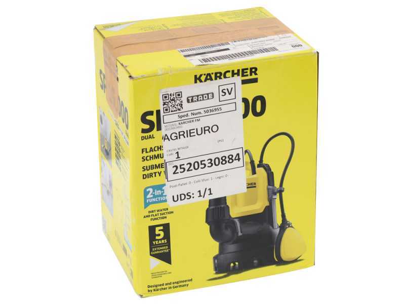 Karcher SP 16.000 Dual - Bomba sumergible el&eacute;ctrica para agua sucia y limpia - de 550 W