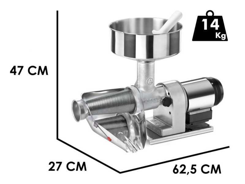 Tre Spade BIG-2P Elegant - Trituradora de tomate el&eacute;ctrica - 480W