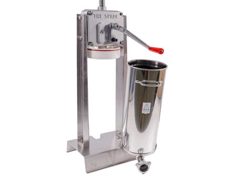 Tre Spade 15/V Deluxe - Embutidora vertical manual 15 Kg - 2 velocidades