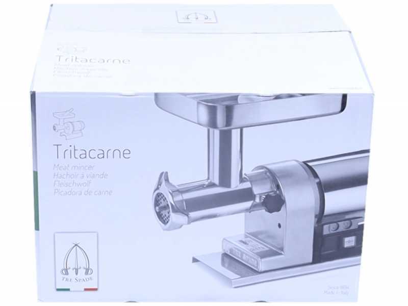Tre Spade TC-22 Inox/80 - Picadora de carne el&eacute;ctrica - 600W - n.22