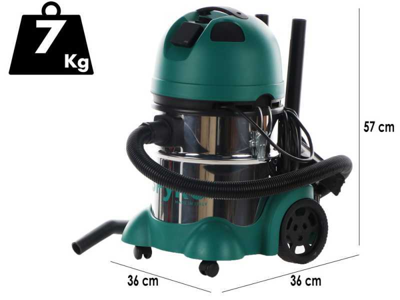 Spyro Wet &amp; Dry 20 INOX Plus- Aspirador de polvo y l&iacute;quidos - Capacidad 20 l - 1200W