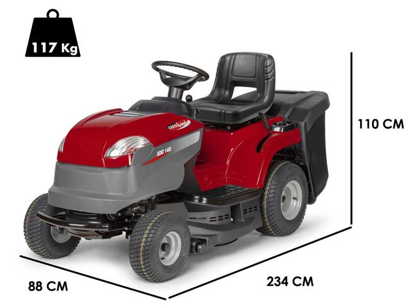 Tractor cortac&eacute;sped con recogedor Castelgarden XDC 140 cambio mec&aacute;nico &iexcl;Elige tu accesorio GRATUITO!