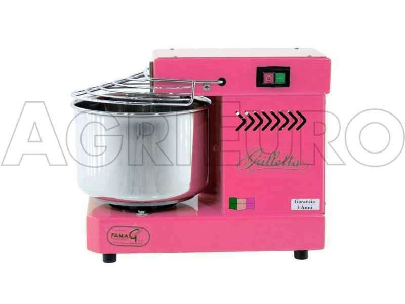 Famag Grilletta IM 5/230 1 Velocidad Rosa - Amasadora de espiral 5 kg 
