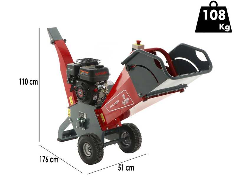 Blue Bird SHL 1000 - Biotrituradora de gasolina - Motor Loncin V200F 196cc