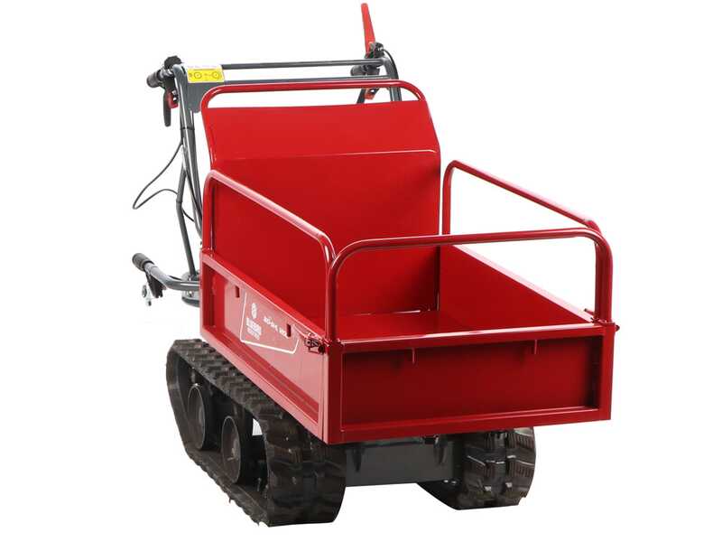 Blue Bird 310-SHL 1200 - Biotrituradora autopropulsada de orugas con carretilla a motor - Motor Loncin G420F