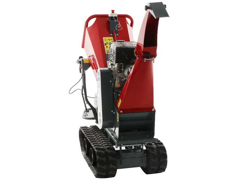 Blue Bird 310-SHL 1200 - Biotrituradora autopropulsada de orugas con carretilla a motor - Motor Loncin G420F