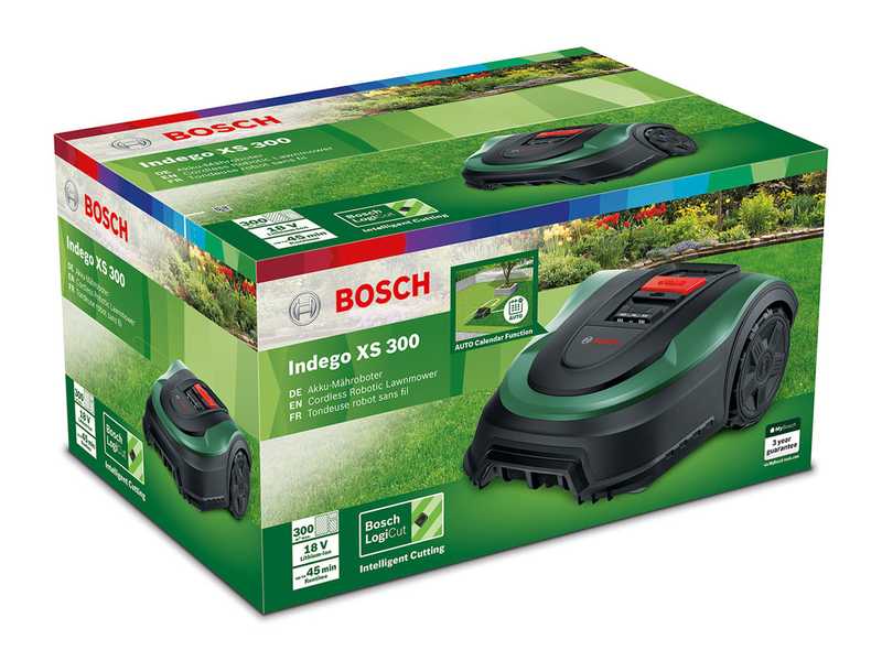 Bosch Indego XS 300 - Robot cortac&eacute;sped - con bater&iacute;a de litio 18 V
