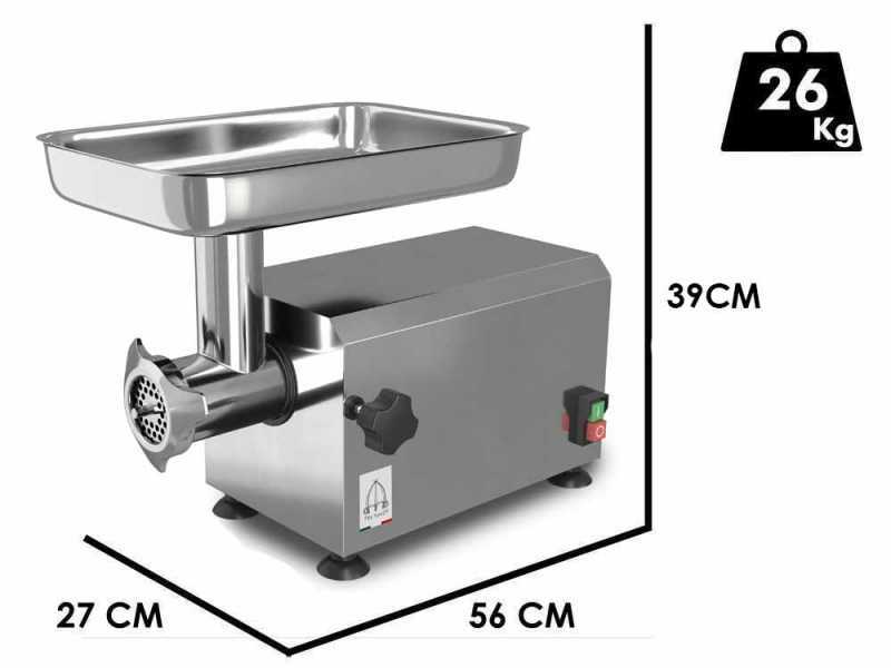 Tre Spade TC-12 PRO INOX DELUXE - Picadora de carne el&eacute;ctrica - 750 W - N.12