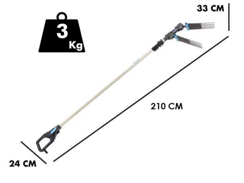 Campagnola Alice STAR 58 PLUS - P&eacute;rtiga aluminio de 150-220 cm - Vareador de aceitunas el&eacute;ctrico