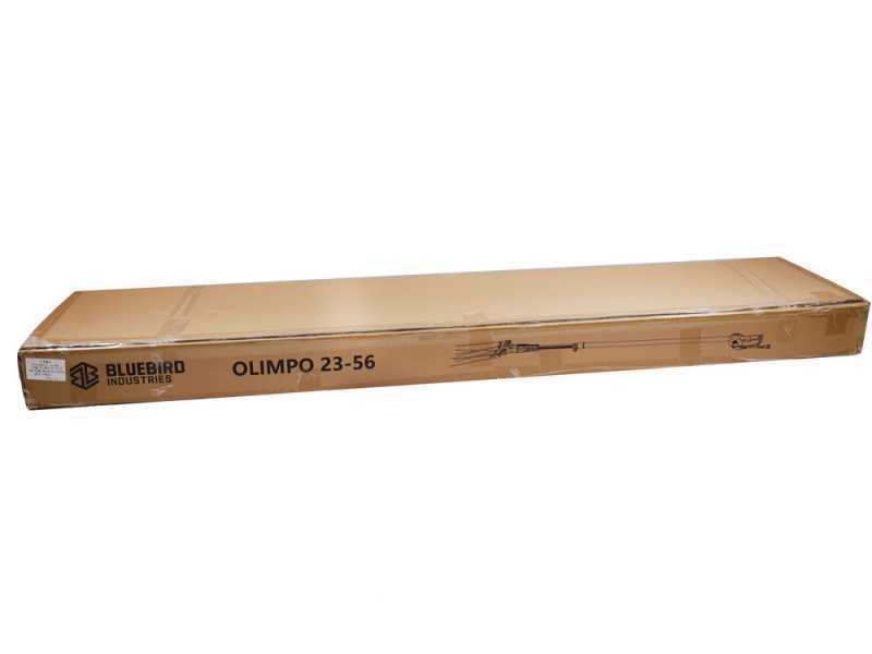 Blue Bird Olimpo 23-56 - Vareador de aceitunas de bater&iacute;a - Bater&iacute;a de mochila - P&eacute;rtiga fija - 50.4V 18Ah
