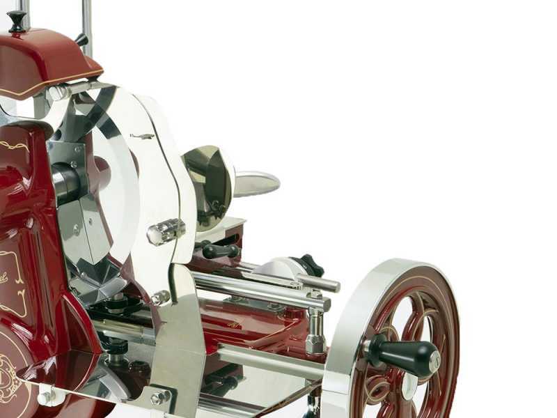 Berkel B2 Roja - Cortadora de fiambre de volante con pedestal - Cuchilla de acero cromado de 265 mm