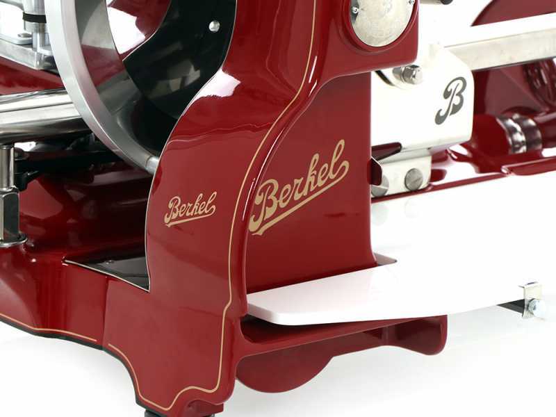 BERKEL B3- Cortadora de fiambre de volante con pedestal con cuchilla de acero al cromo de 300 mm - Roja