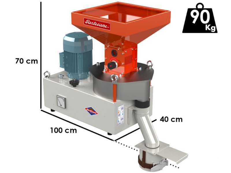 Partisani MB250S - Molino el&eacute;ctrico con piedra - Trif&aacute;sico 1800W