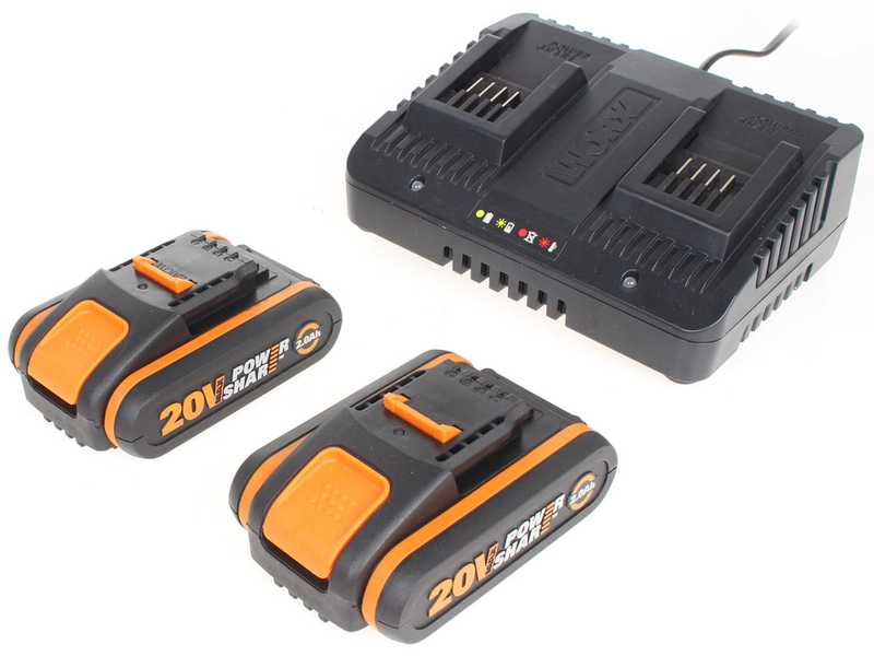 WORX twin pack WG927E - Cortac&eacute;sped y cortabordes de bater&iacute;a - 40V - 2x 2Ah