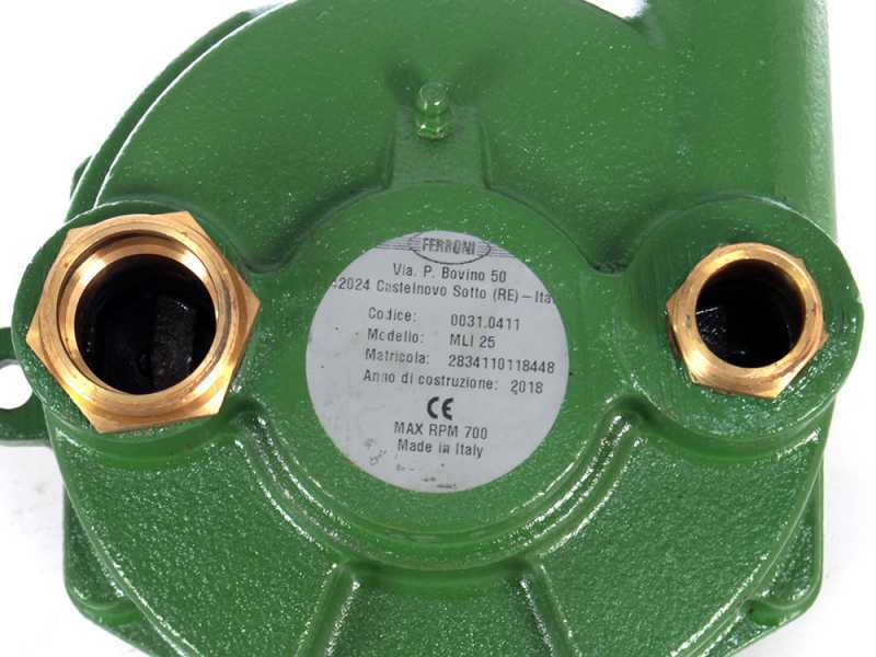 Ferroni ML.I. 25 - Bomba para toma de fuerza tractor - Racores de 30-19mm