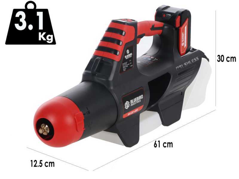 Blue Bird BS 22-400 - Pulverizador port&aacute;til y soplador de bater&iacute;a - 21V 5 Ah