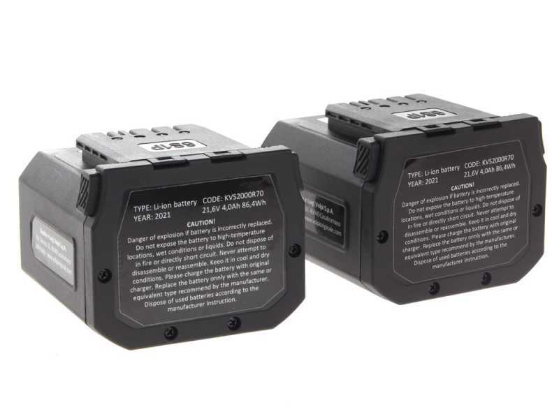 Volpi KVS7000P - Podadora de bater&iacute;a con p&eacute;rtiga telesc&oacute;pica - 2x 21.6V 4.0Ah
