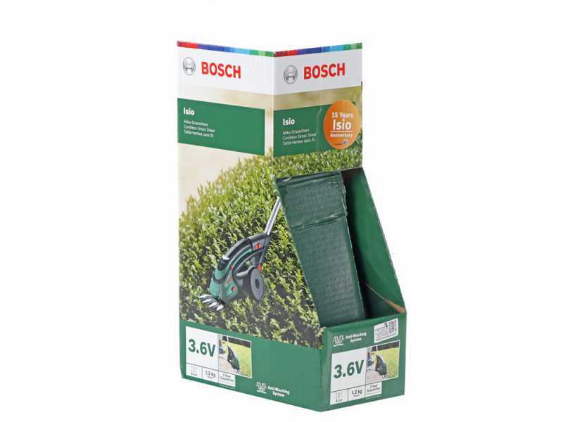 Bosch Isio - Tijera cortac&eacute;sped de bater&iacute;a con p&eacute;rtiga - 3.6V 1.5Ah