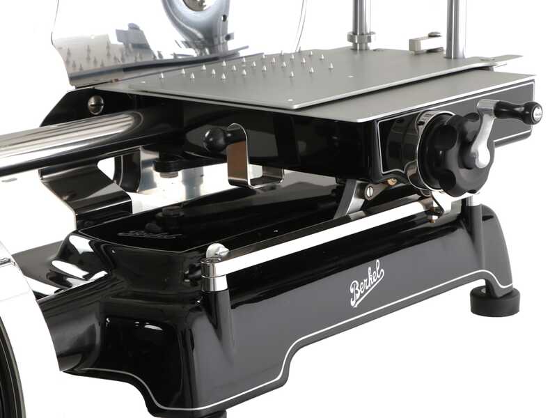 Berkel B3 Negra - Cortadora de fiambre de volante - Cuchilla de acero cromado de 300 mm