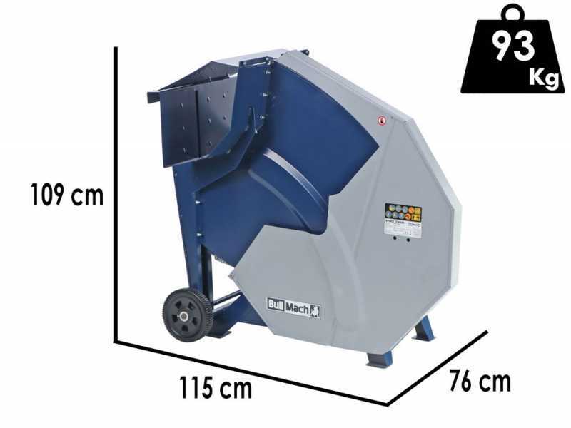 BullMach ENIO 7200 - Sierra de mesa circular para cortar troncos - el&eacute;ctrica