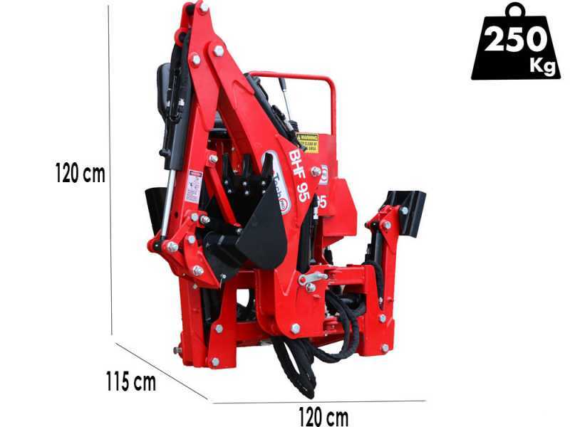 GeoTech Pro BHF 95 - Retroexcavadora fija para tractor