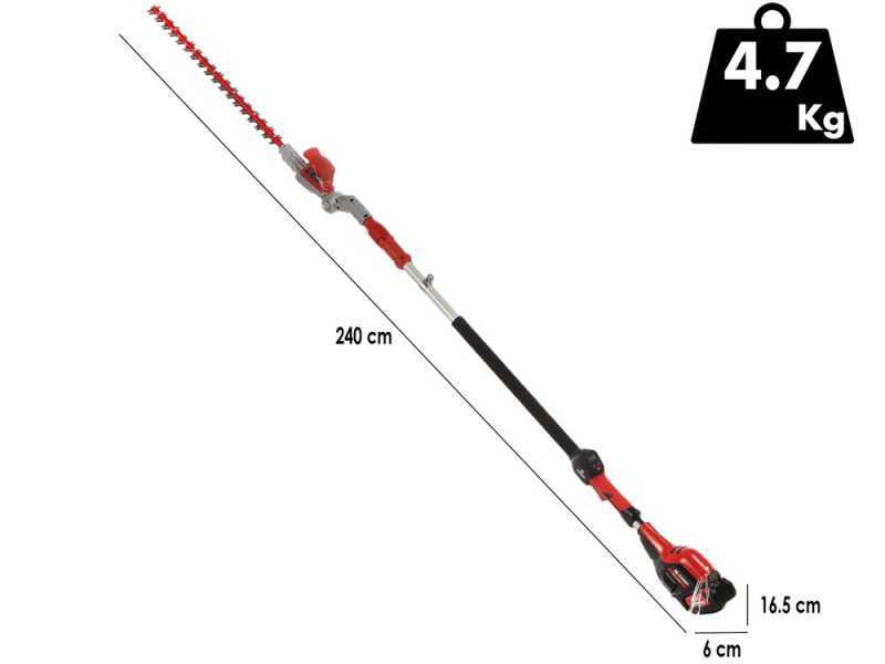 Blue Bird PHT 22-52 - Cortasetos de bater&iacute;a con p&eacute;rtiga - 21 V 5 Ah