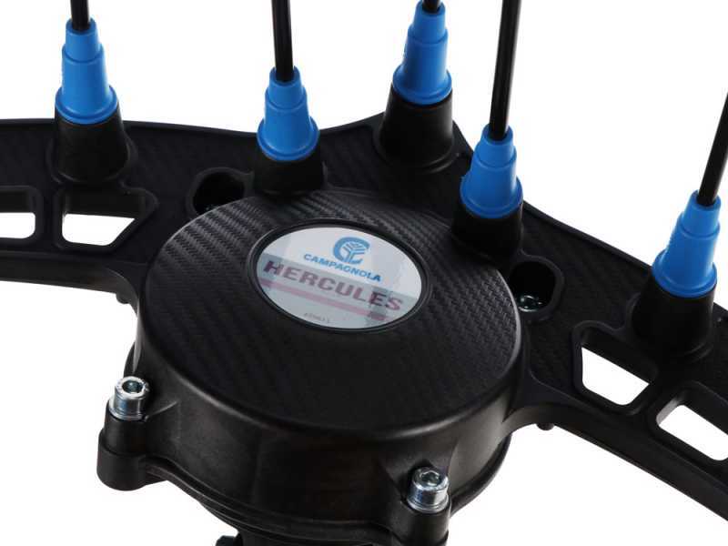 Campagnola Hercules 6 ECO Plug-in - p&eacute;rtiga de aluminio de 185-270 cm - Vareador de aceitunas el&eacute;ctrico de bater&iacute;a